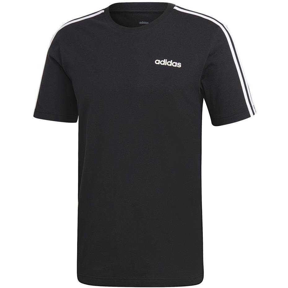 Koszulka męska adidas Essentials 3 Stripes Tee czarna DQ3113 | MEN ...