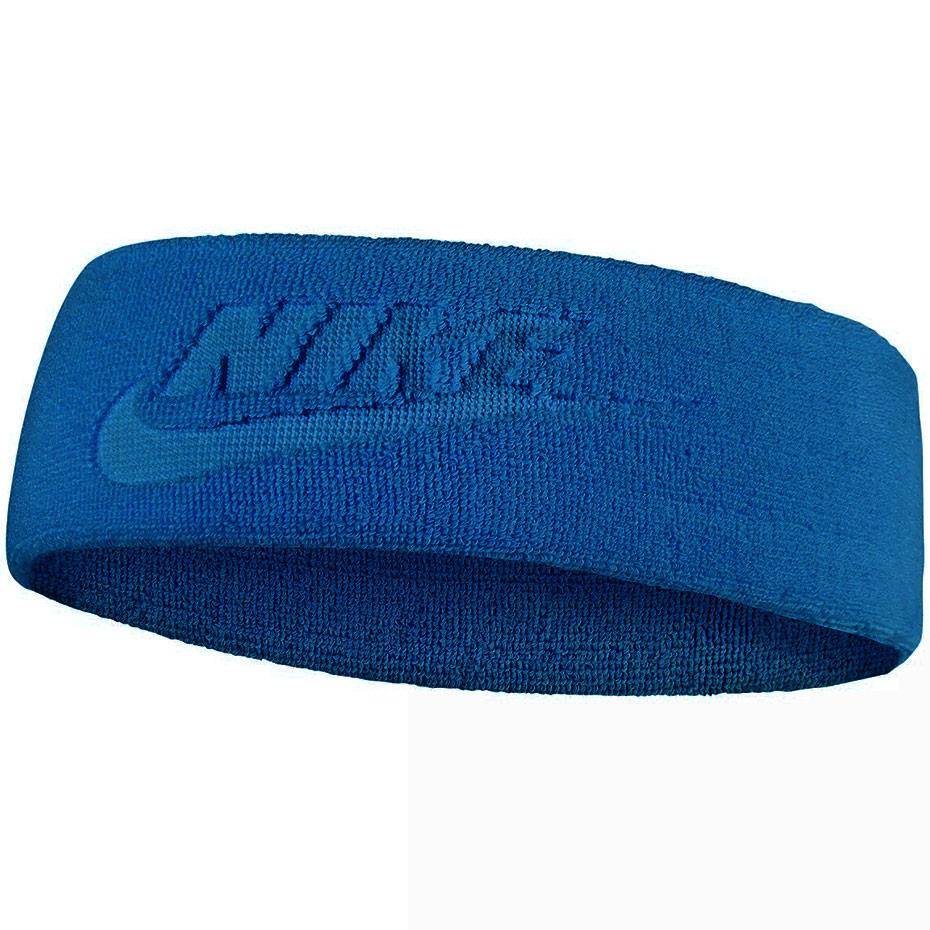 Opaska na głowę Nike Dri-Fit Terry Frotte niebieska N1002948430OS ...