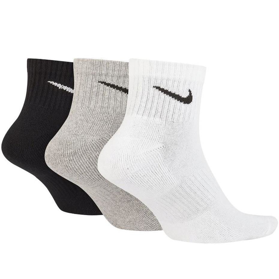 Skarpety Nike Everyday Cushioned Ankle 3 pary szare, białe, czarne ...