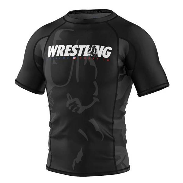 Extreme Hobby Shortsleeve Rashguard Wrestling Bold