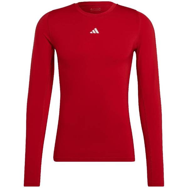 Koszulka męska adidas Techfit Aeroready Long Sleeve Tee czerwona HP0639