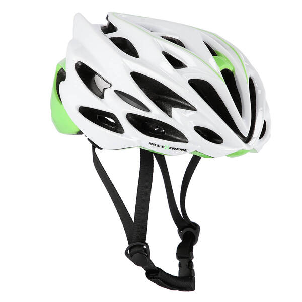 NILS EXTREME MTW58 HELMET WHITE-GREEN SIZE L (58-61 cm)