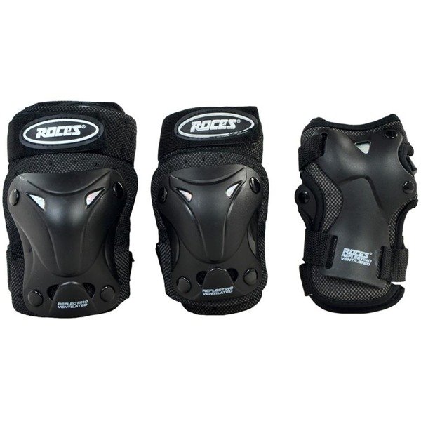 Protectors for roller skates Roces Ventilated JR black 3pack 301352 01