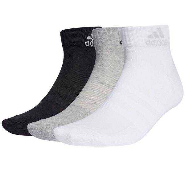 Skarpety adidas 3 pack białe, szare, czarne GC7311