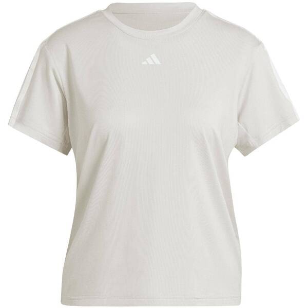 Koszulka damska adidas Aeroready Train Essentials 3-Stripes Tee beżowa HZ5681